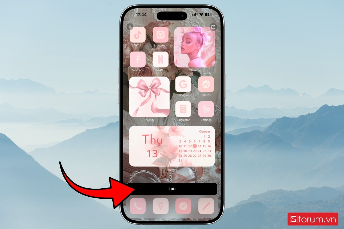 Hướng dẫn đổi icon chủ đề 8/3 trên iPhone với Themify bước 3