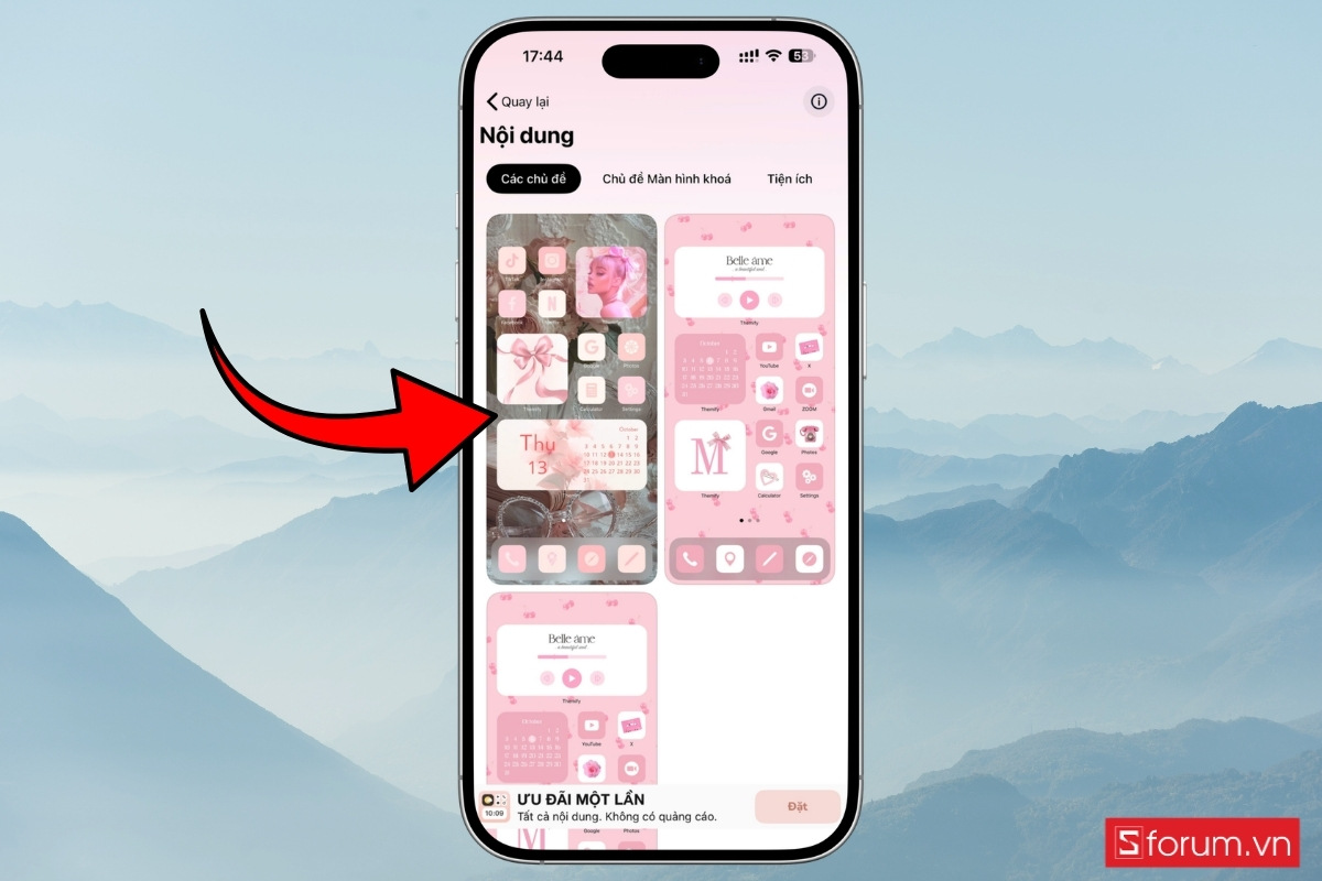 Hướng dẫn đổi icon chủ đề 8/3 trên iPhone với Themify bước 5