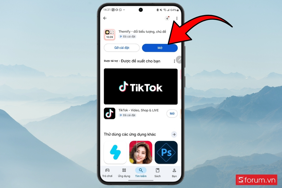 Hướng dẫn đổi icon ứng dụng chủ đề 8/3 trên Android bằng Themify bước 2