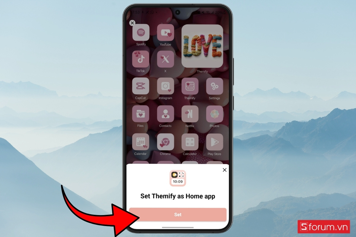 Hướng dẫn đổi icon ứng dụng chủ đề 8/3 trên Android bằng Themify bước 5