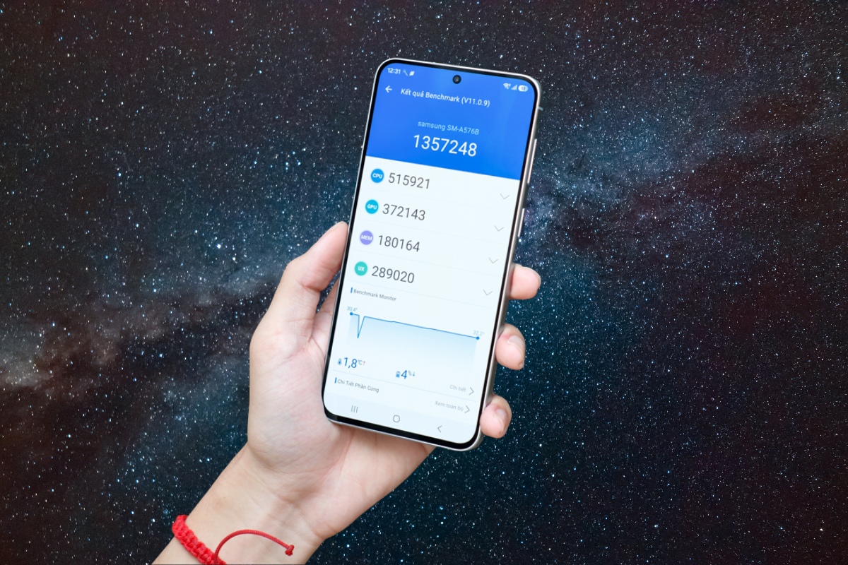 Điểm Galaxy A57 AnTuTu cụ thể