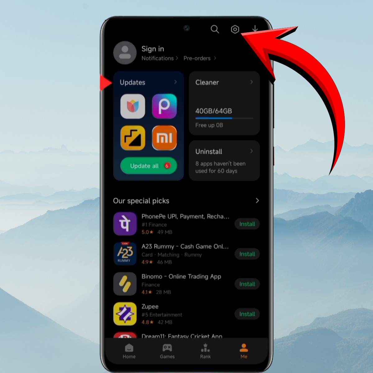 Cách tắt GetApps Xiaomi cập nhật ứng dụng tự động  2