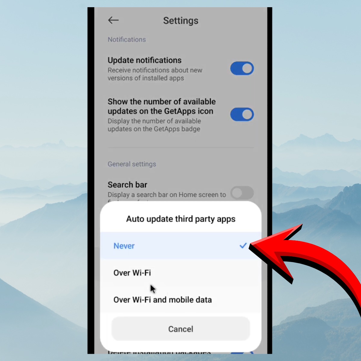 Cách tắt GetApps Xiaomi cập nhật ứng dụng tự động 5