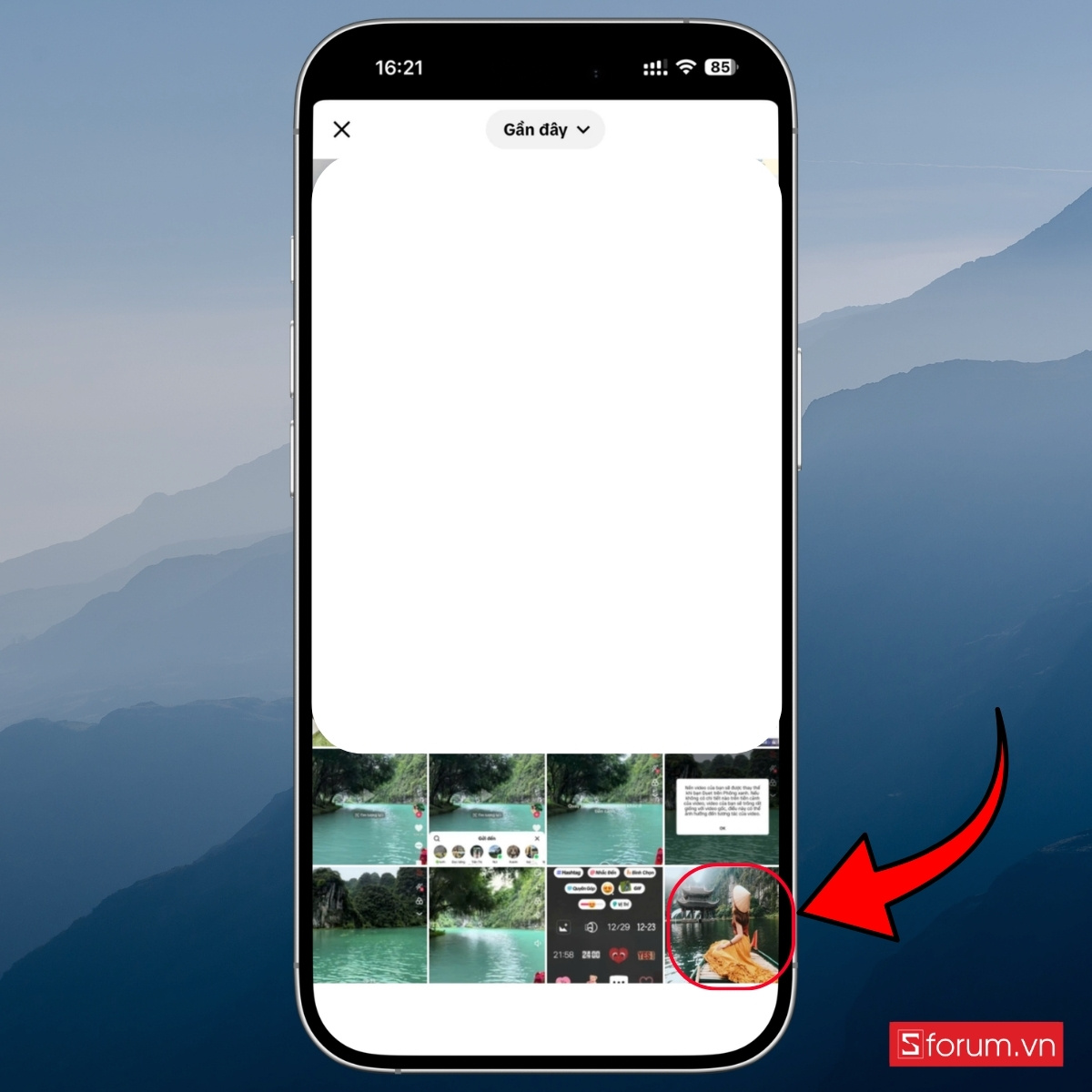 Hướng dẫn cách ghép ảnh vào khung cảnh trên TikTok bước 9
