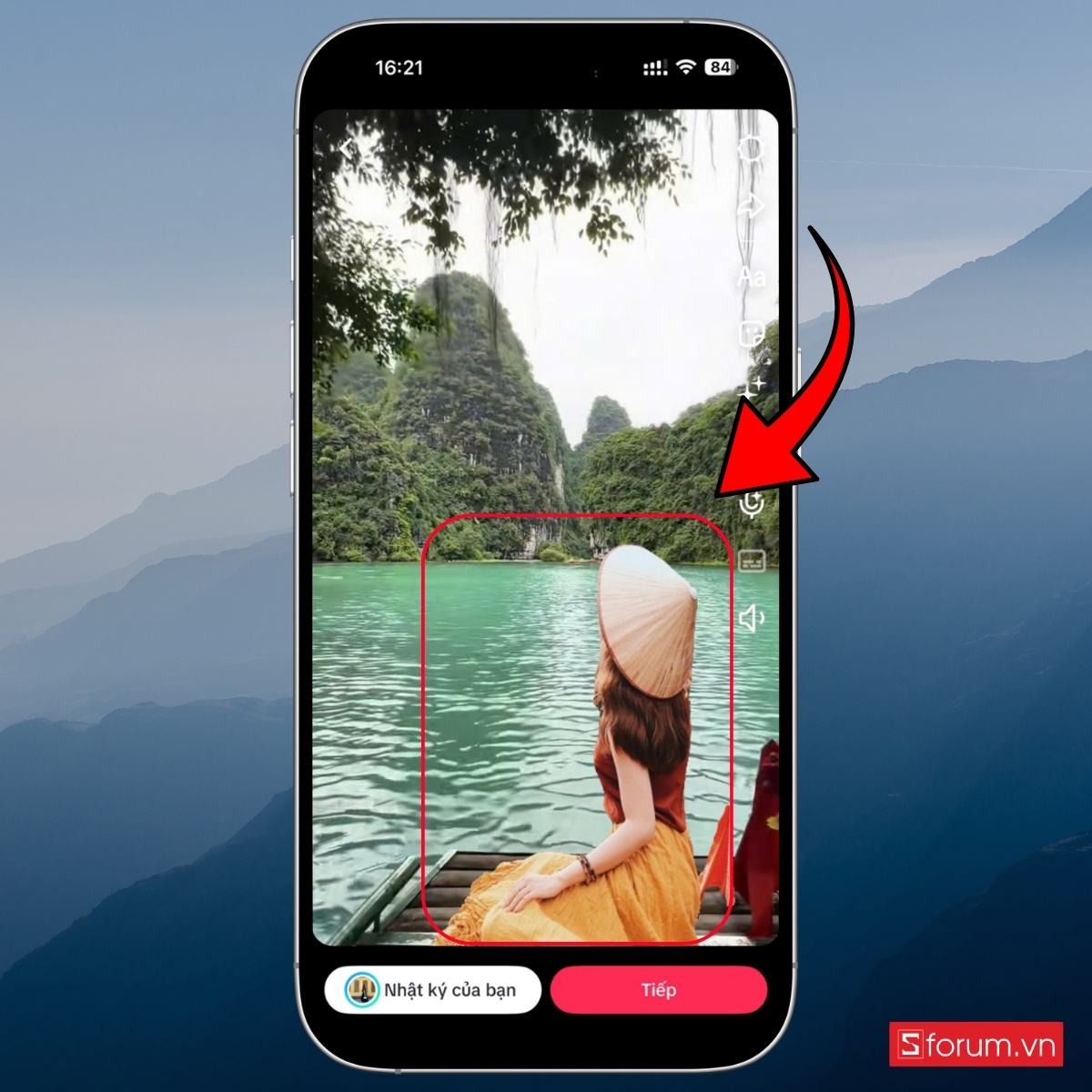 Hướng dẫn cách ghép ảnh vào khung cảnh trên TikTok bước 12