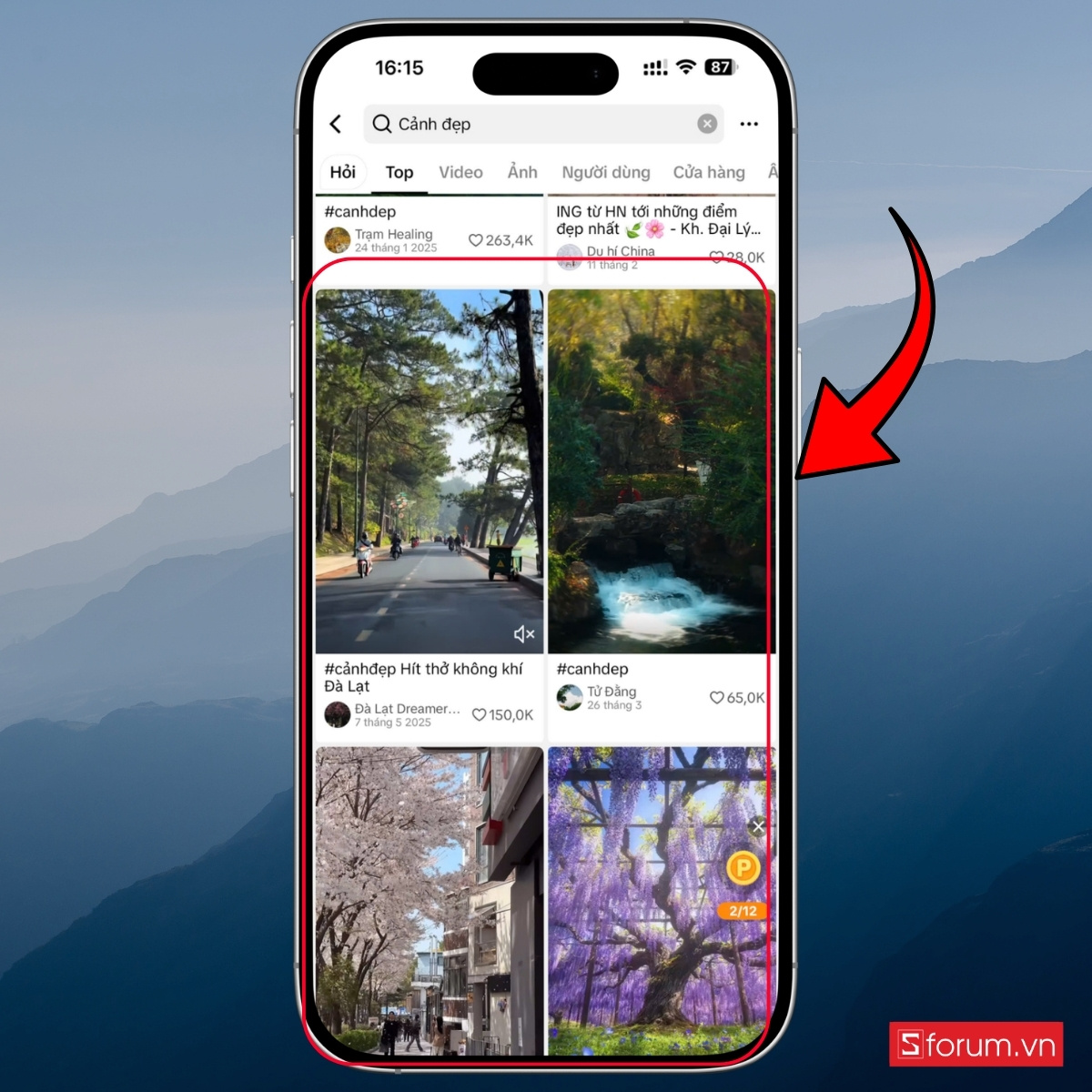 Hướng dẫn cách ghép ảnh vào khung cảnh trên TikTok bước 2