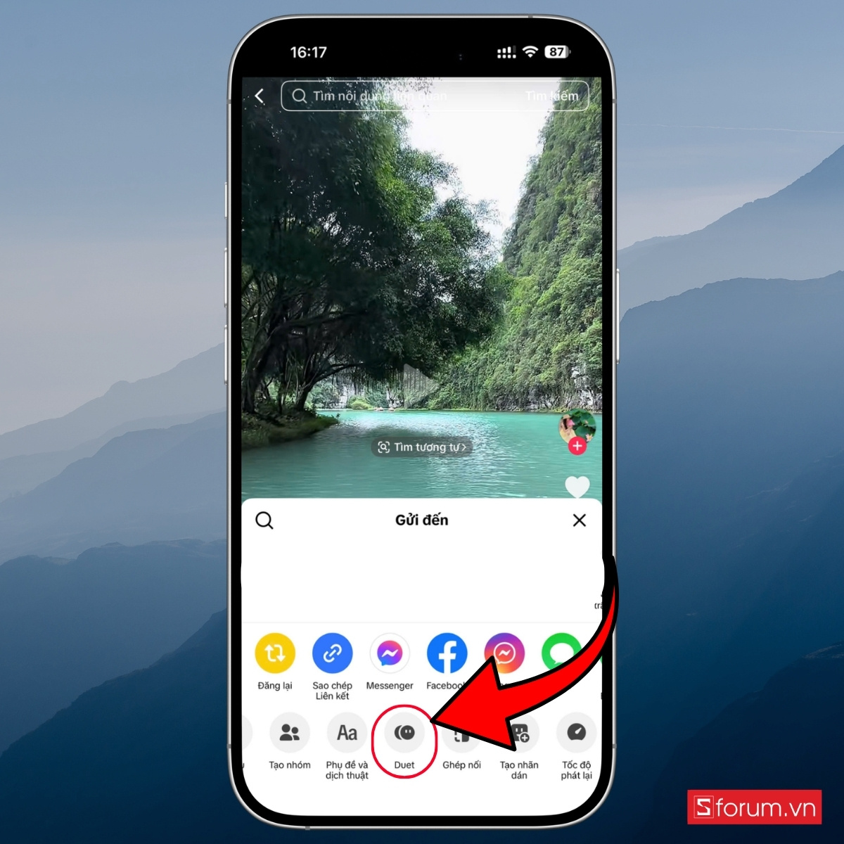 Hướng dẫn cách ghép ảnh vào khung cảnh trên TikTok bước 4