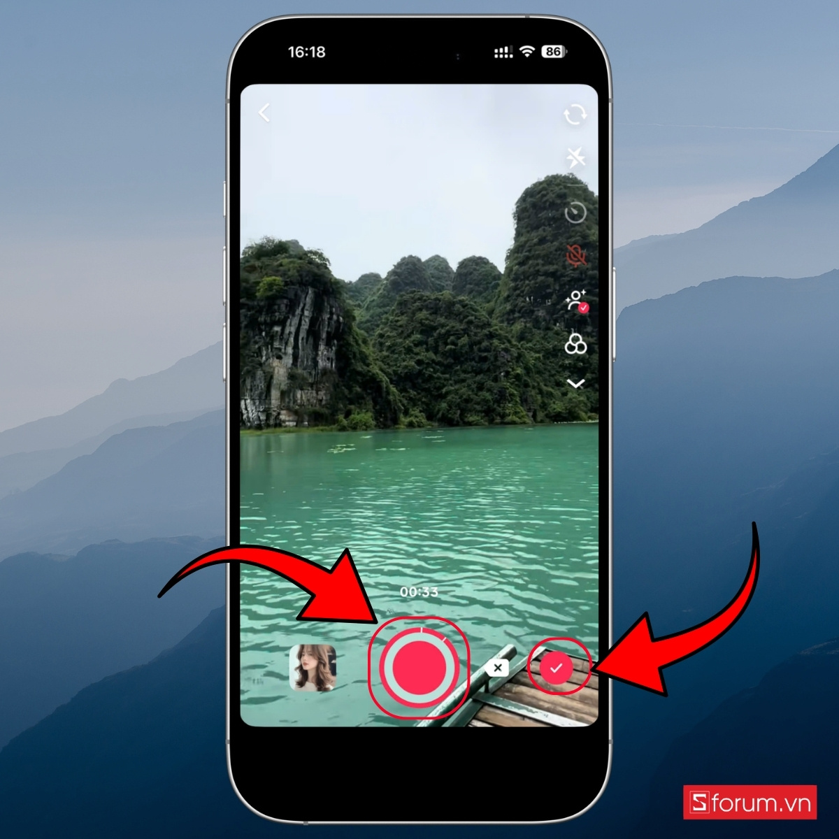 Hướng dẫn cách ghép ảnh vào khung cảnh trên TikTok bước 6