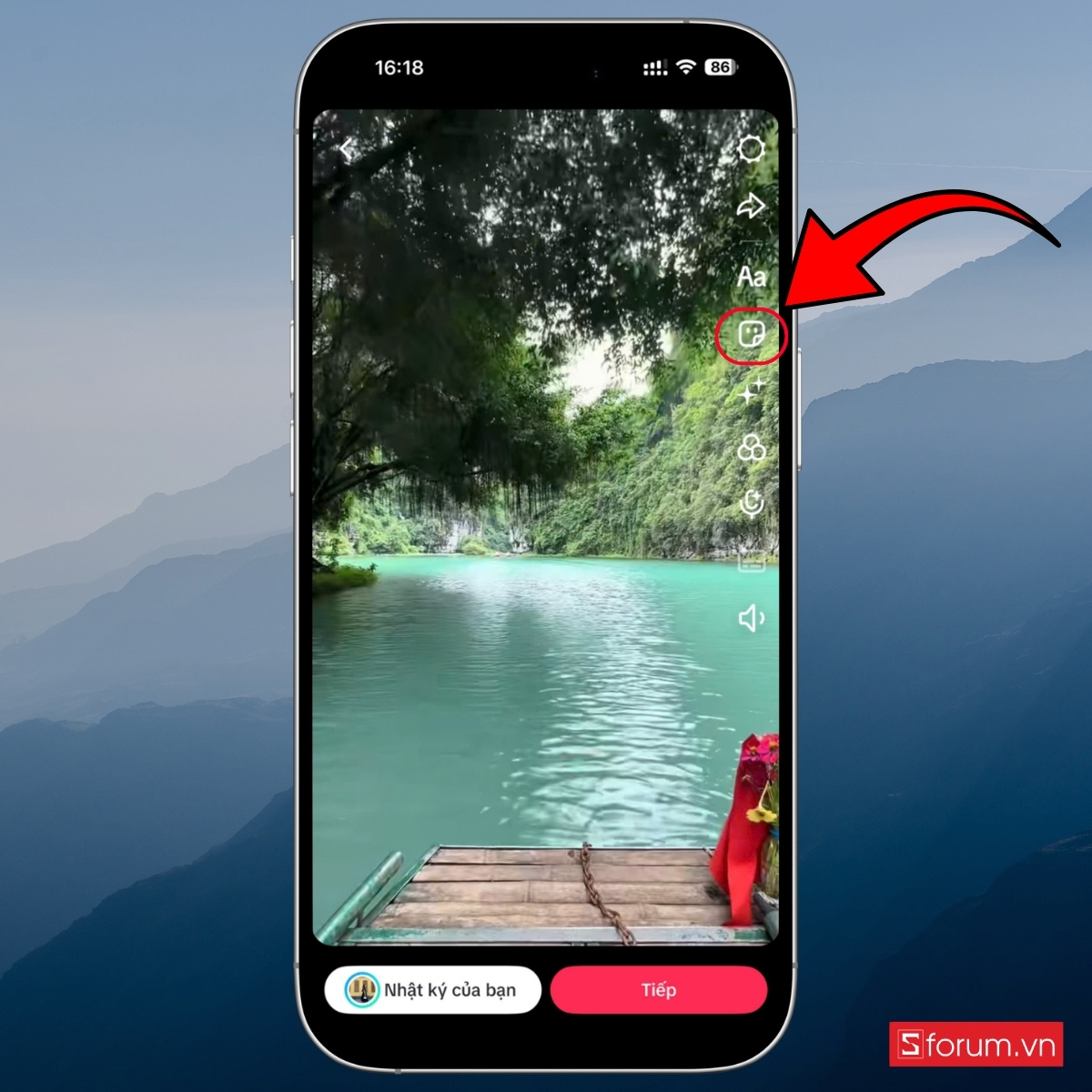 Hướng dẫn cách ghép ảnh vào khung cảnh trên TikTok bước 7