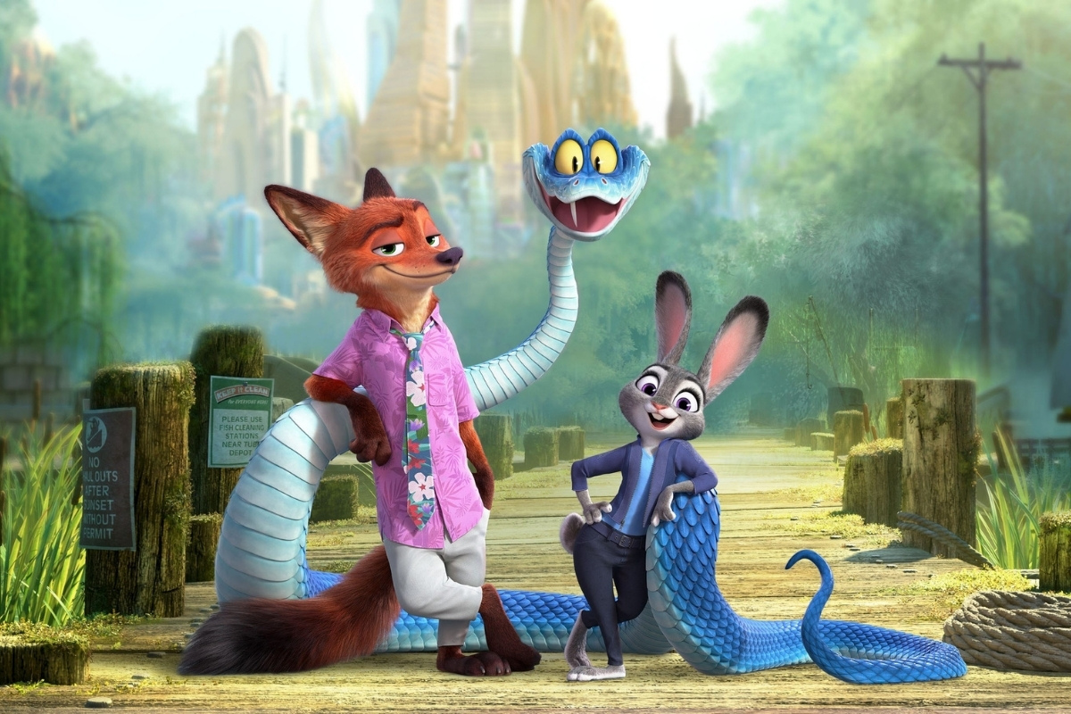 Hình nền cáo và thỏ Zootopia dành cho fan mê hoạt hình Disney