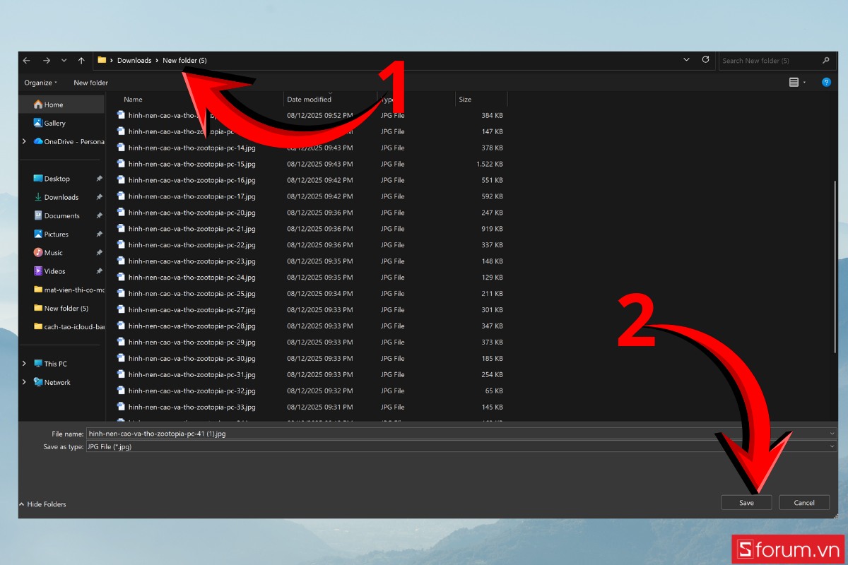 Hướng dẫn cách cài hình nền cáo và thỏ Zootopia trên PC 2