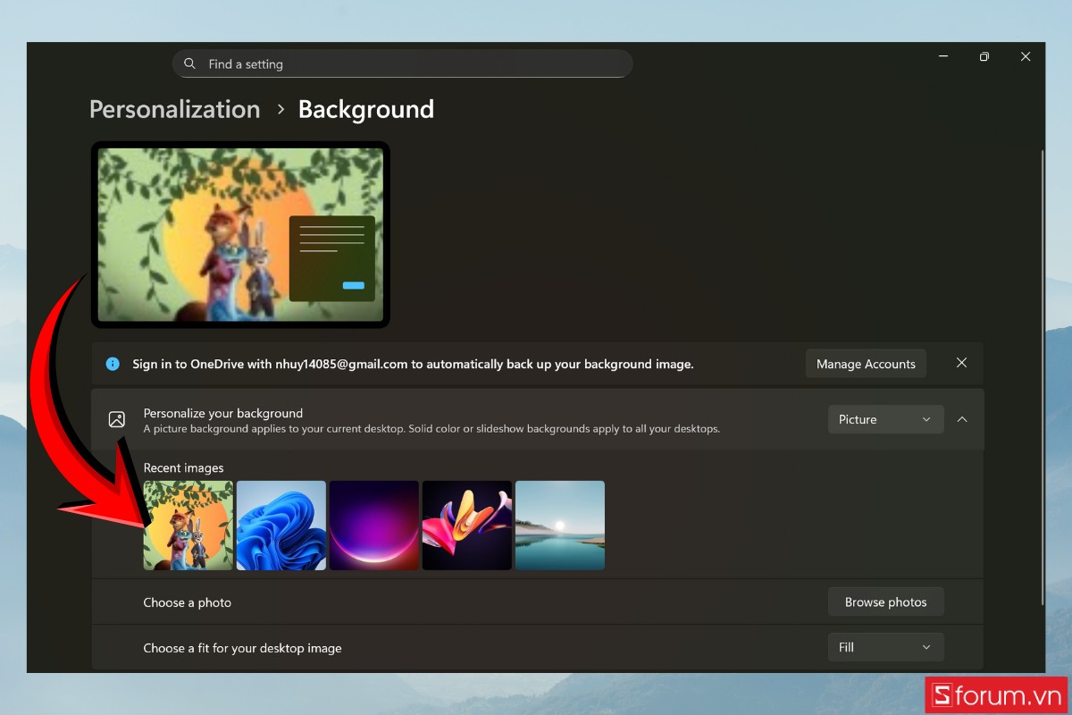 Hướng dẫn cách cài hình nền cáo và thỏ Zootopia trên PC 7