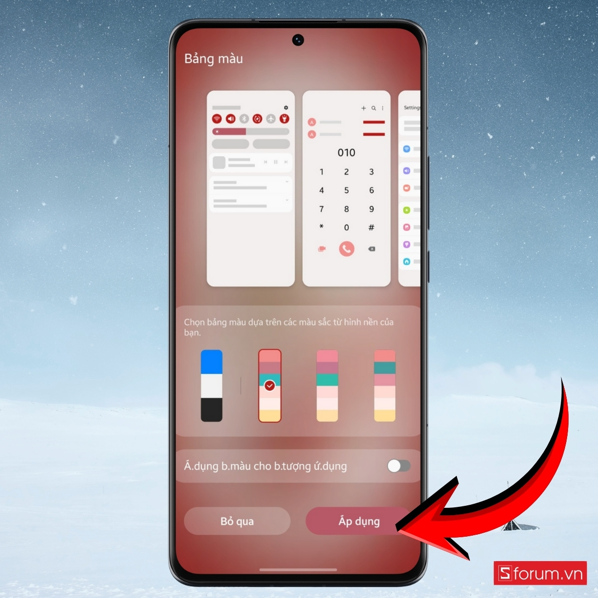 Cách đổi hình nền con ngựa chúc Tết trên Android áp dụng