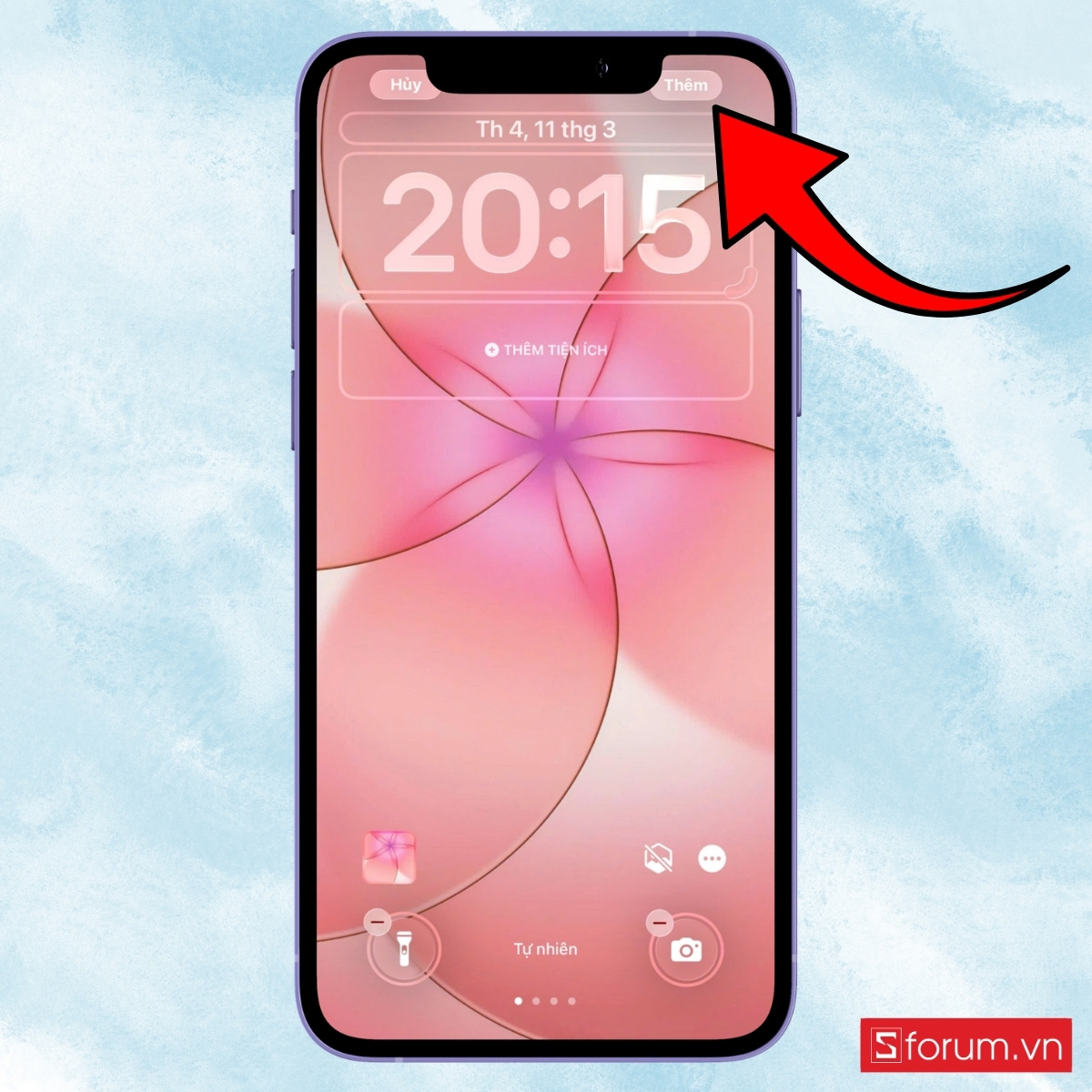 Cách cài đặt hình nền trên iPhone 17e bước 6