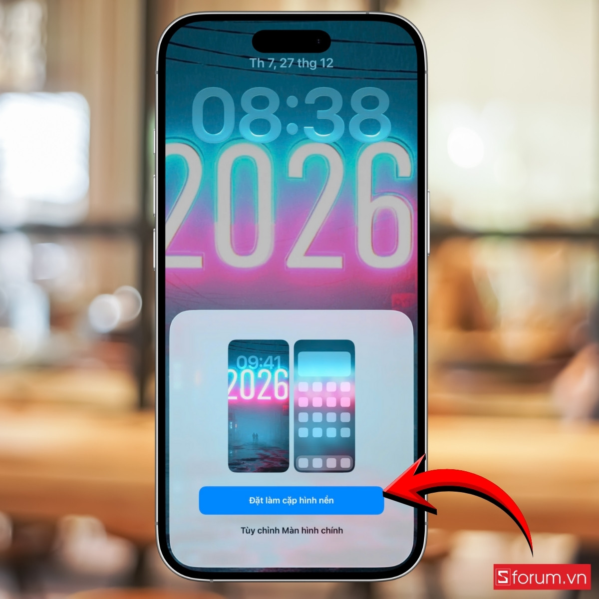 Cách cài hình nền năm 2026 cho điện thoại 6