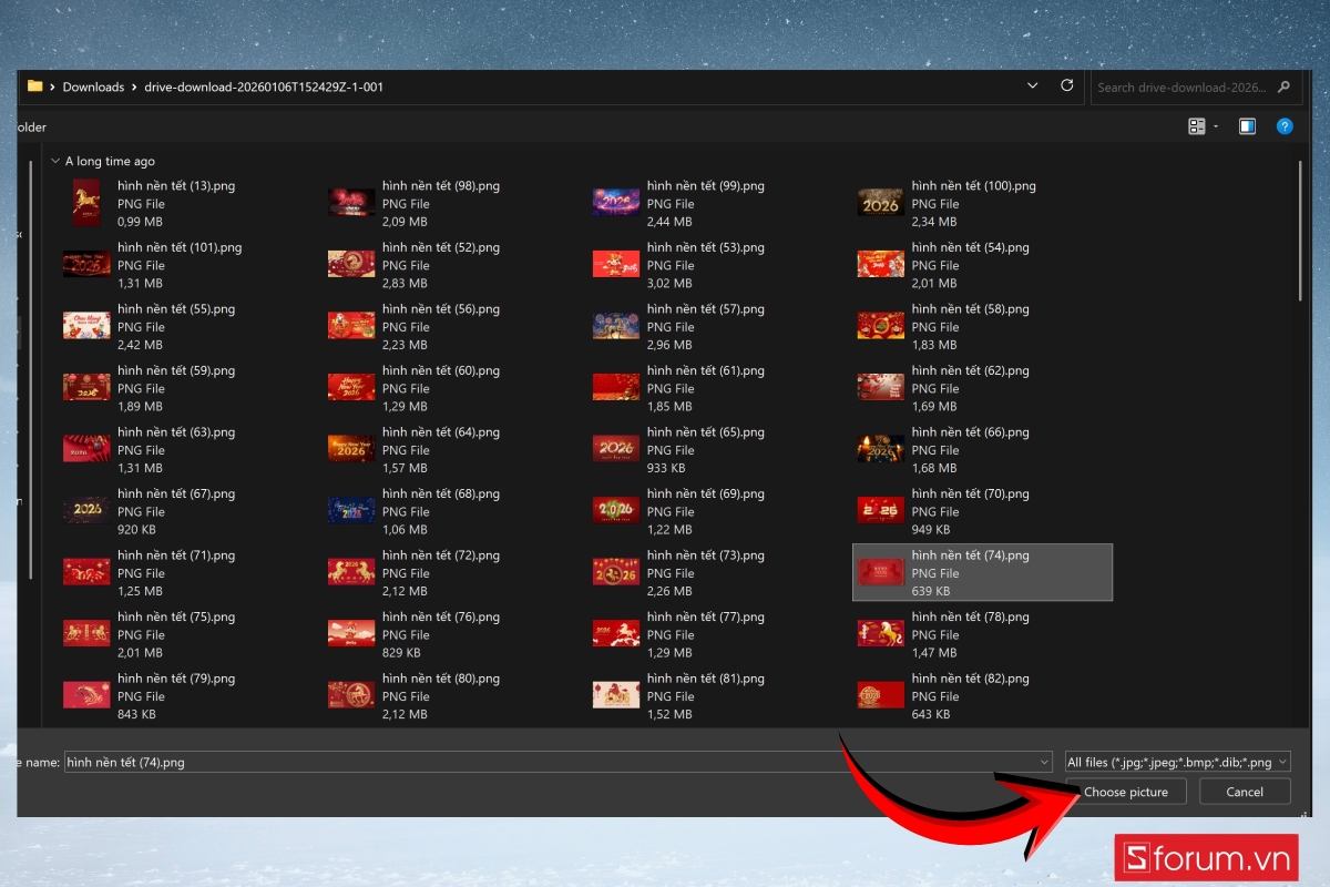 Cách đổi hình nền Tết trên máy tính Windows 4