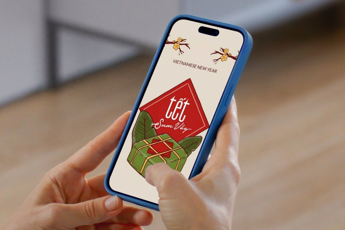 Hình nền Tết cute mang không khí xuân 2026 đến gần hơn mỗi ngày