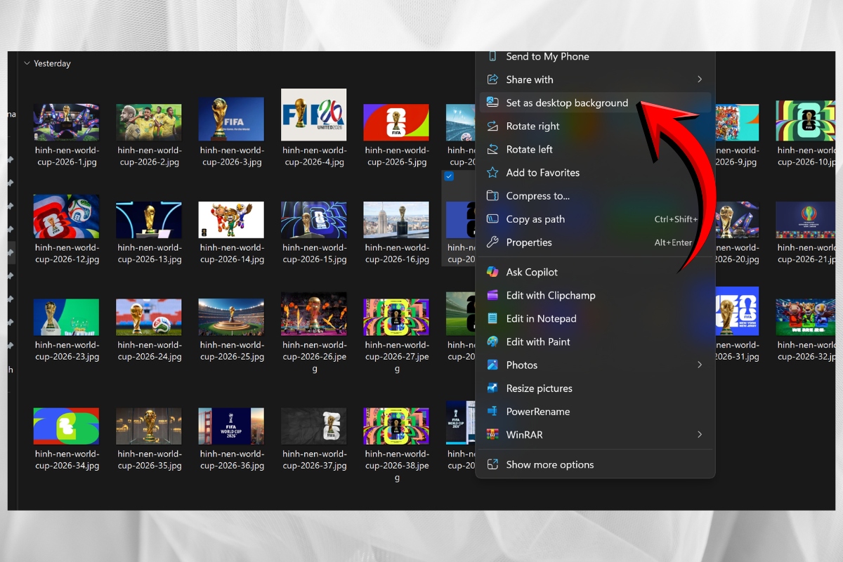  Cách đổi hình nền World Cup 2026 cho máy tính đơn giản 5