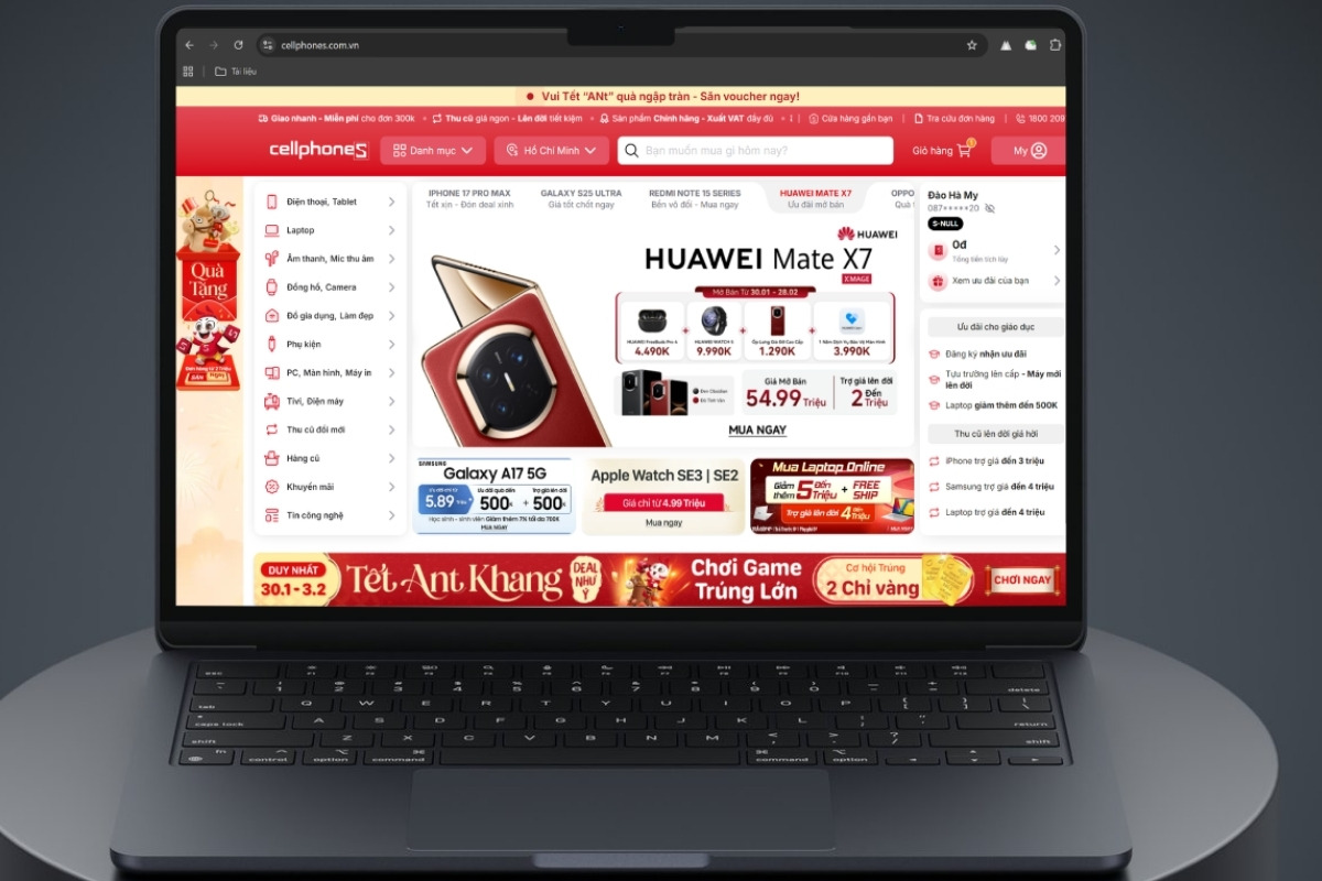 Huawei Mate X7 mua ở đâu để tránh rủi ro hàng xách tay, giá ảo? wesbite