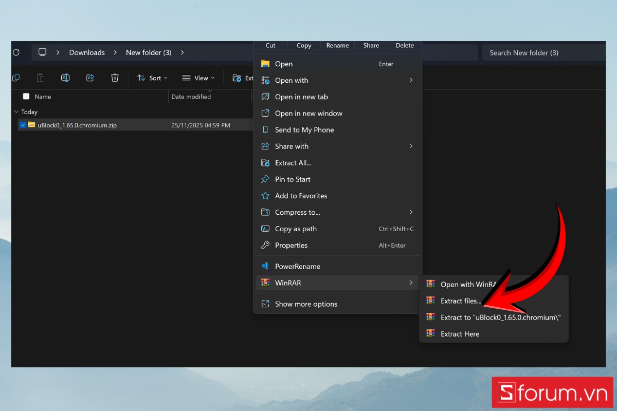 Hướng dẫn bật lại uBlock Origin trên Chrome 140.0.7339.81 bản mới bước 2