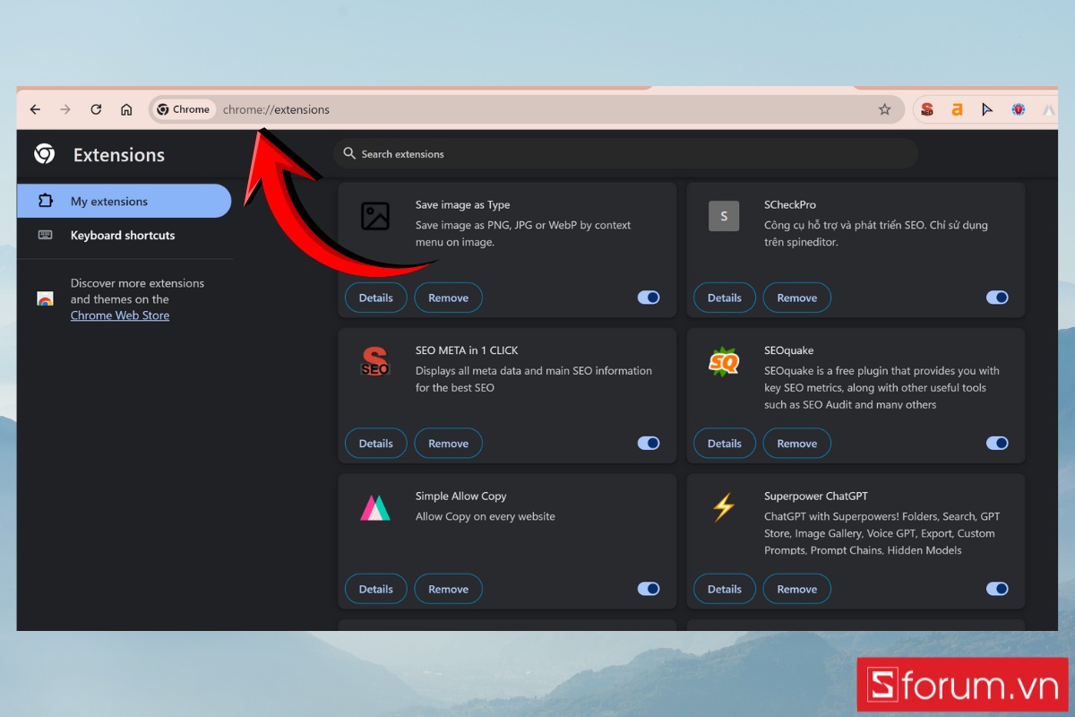 Hướng dẫn bật lại uBlock Origin trên Chrome 140.0.7339.81 bản mới bước 5