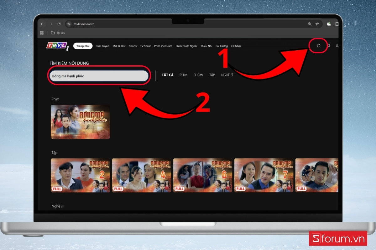 Cách xem bóng ma hạnh phúc trên website của THVL bước 2