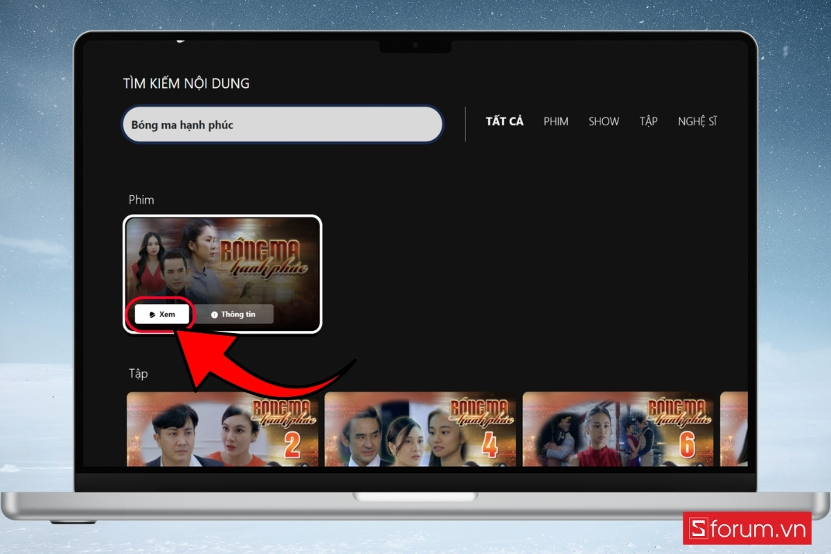 Cách xem bóng ma hạnh phúc trên website của THVL bước 3