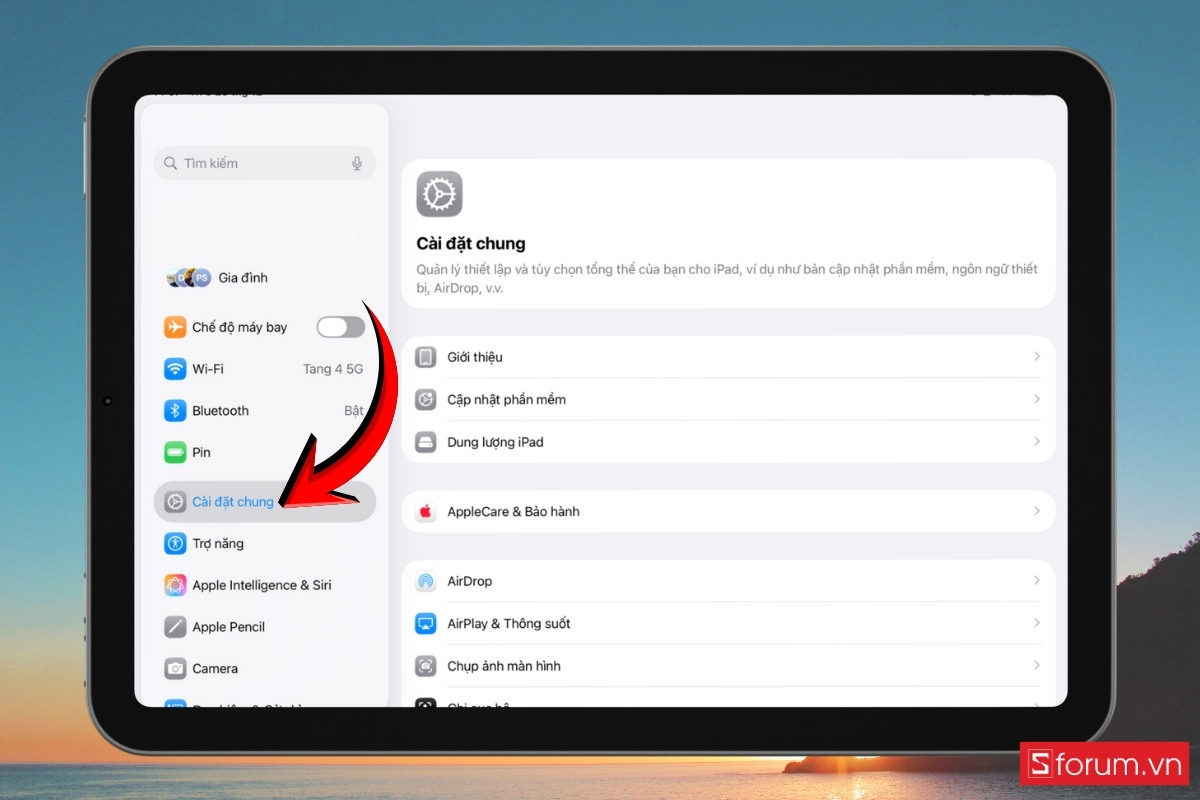 Tắt làm mới ứng dụng trong nền khi đang sạc bước 1