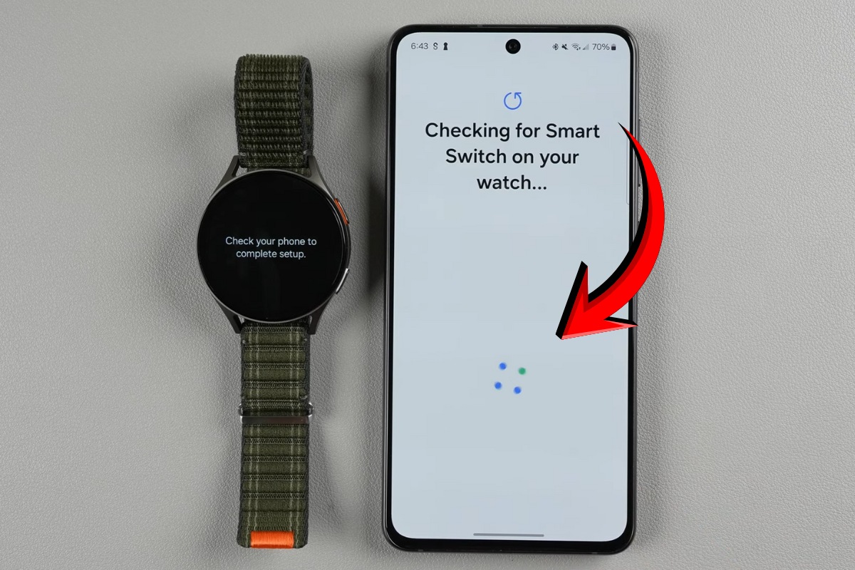 Kiểm tra ứng dụng Smart Switch trên đồng hồ