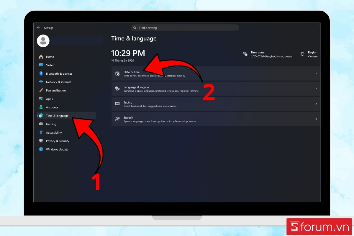 Kiểm tra và đồng bộ thời gian hệ thống bước 2