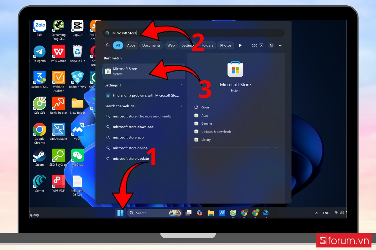 Cài đặt lại Notepad hoặc Snipping Tool từ Microsoft Store bước 1