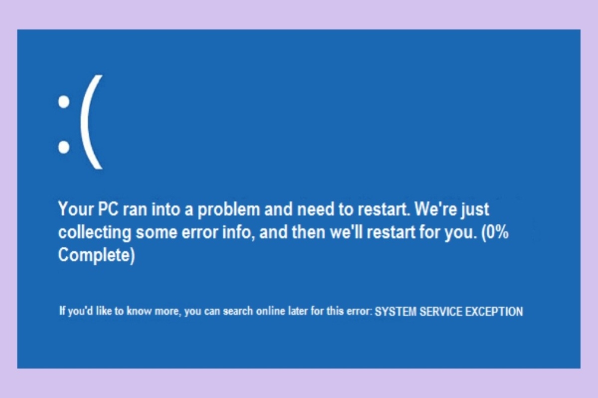 File hệ thống hoặc ứng dụng bị lỗi