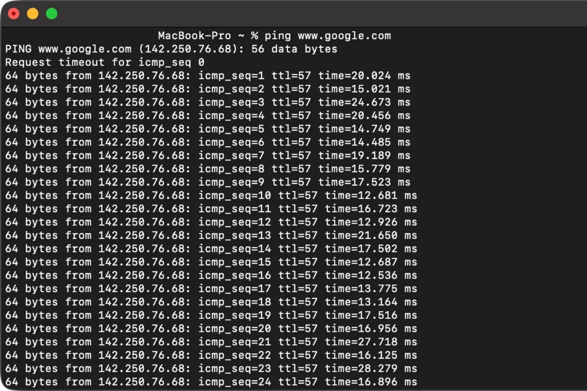 Đọc và đánh giá kết quả Ping