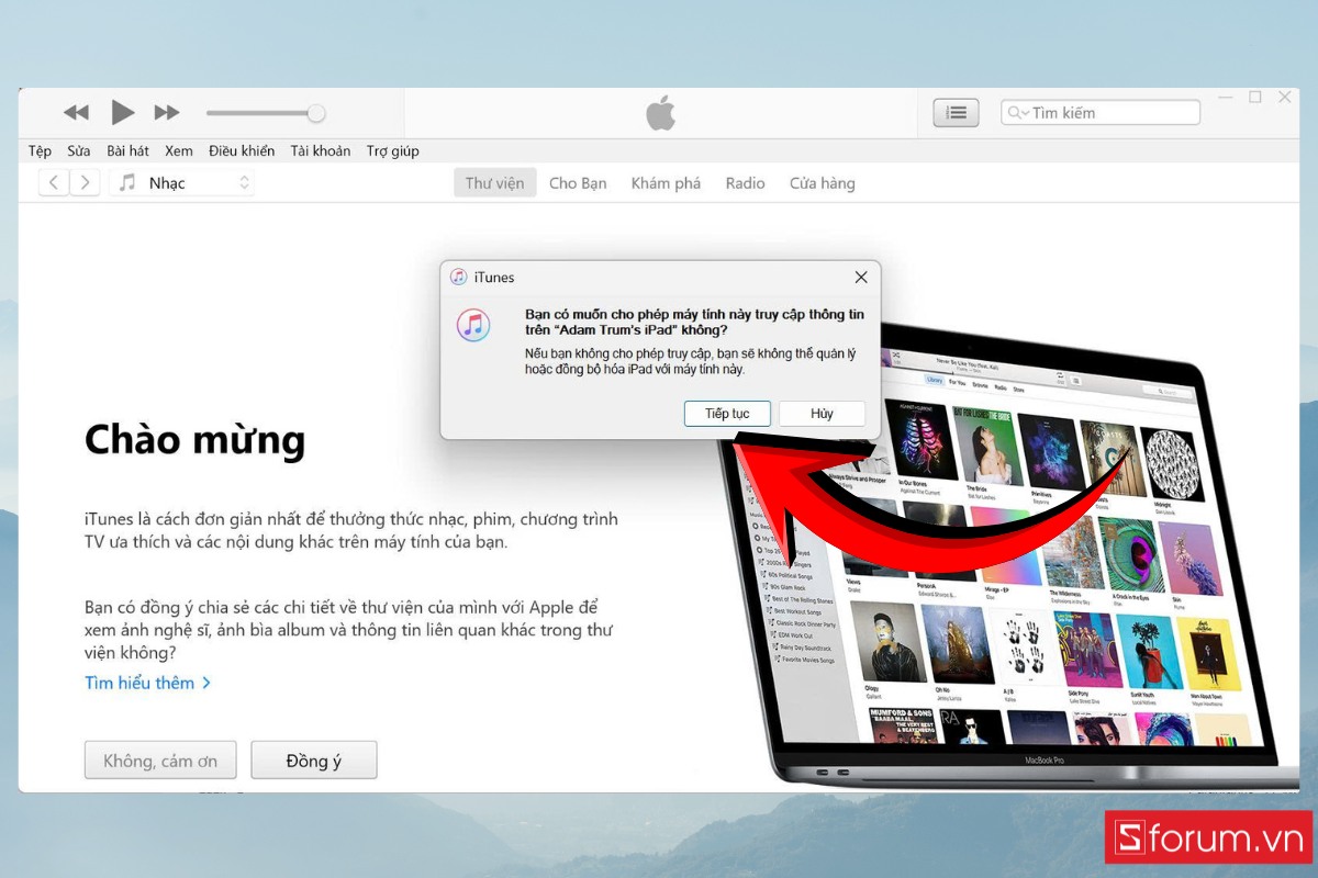 Khôi phục iPad trong iTunes khi gặp lỗi không sạc được pin iPad - bước 4