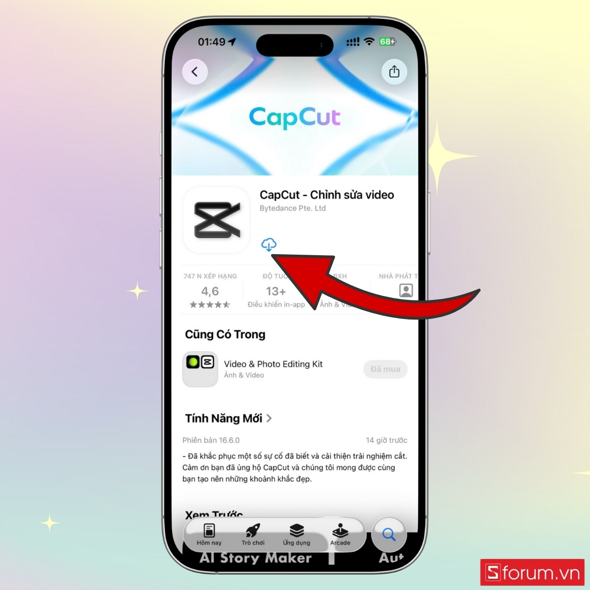 Hướng dẫn cách làm video mẫu Capcut Tết đơn giản bước 1