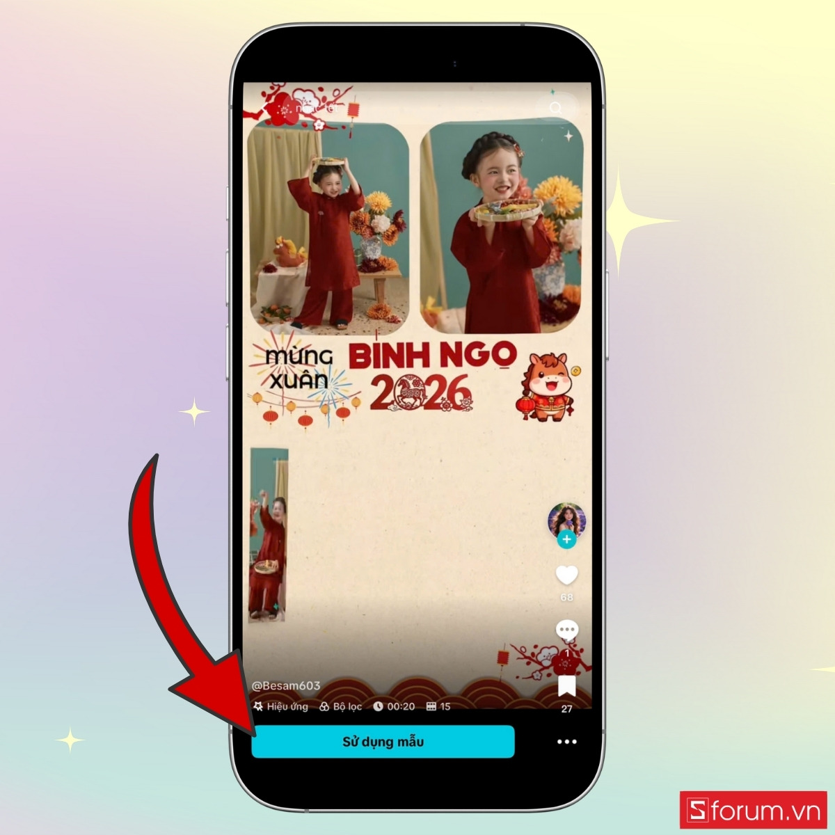 Hướng dẫn cách làm video mẫu Capcut Tết đơn giản tải ảnh