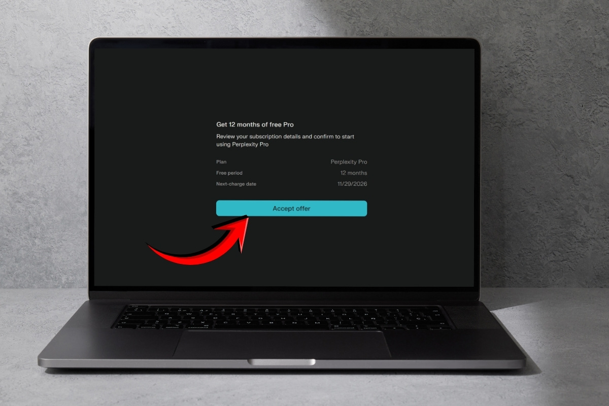 Hướng dẫn nhận miễn phí 1 năm Perplexity một cách minh bạch bước 5