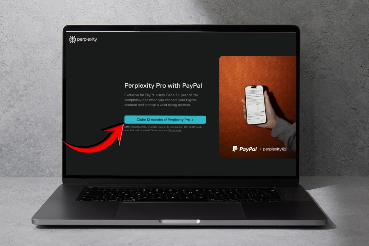 Hướng dẫn nhận miễn phí 1 năm Perplexity một cách minh bạch bước 1