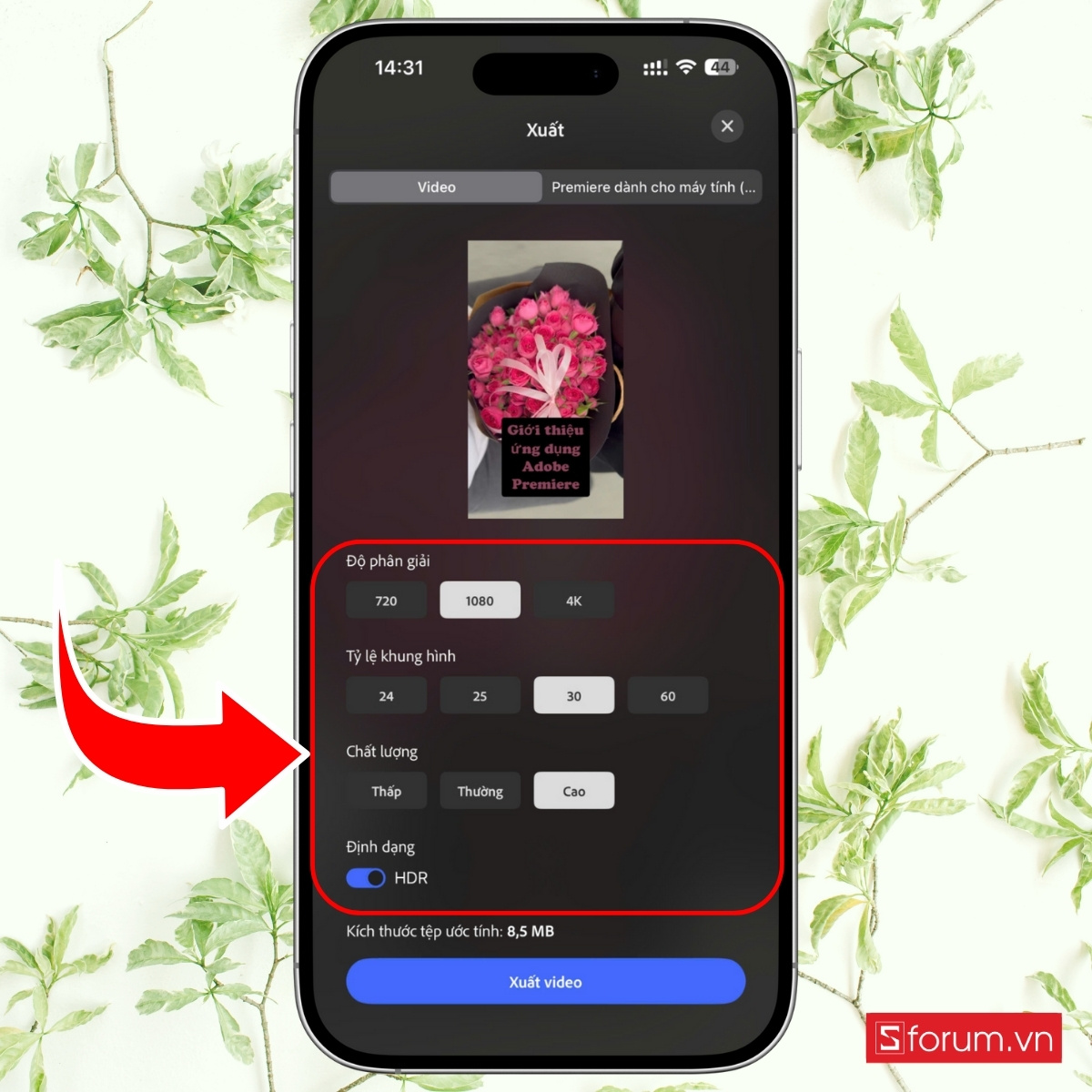 Cách sử dụng app Adobe Premiere cho người mới bắt đầu bước 16