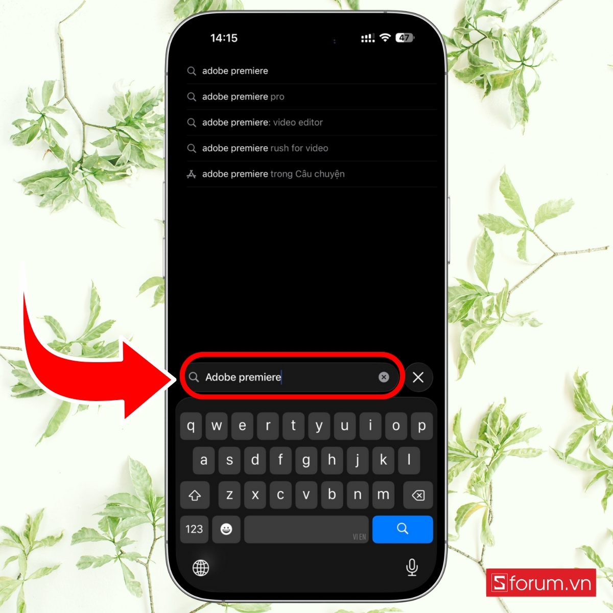 Hướng dẫn tải app Adobe Premiere trên iPhone bước 2