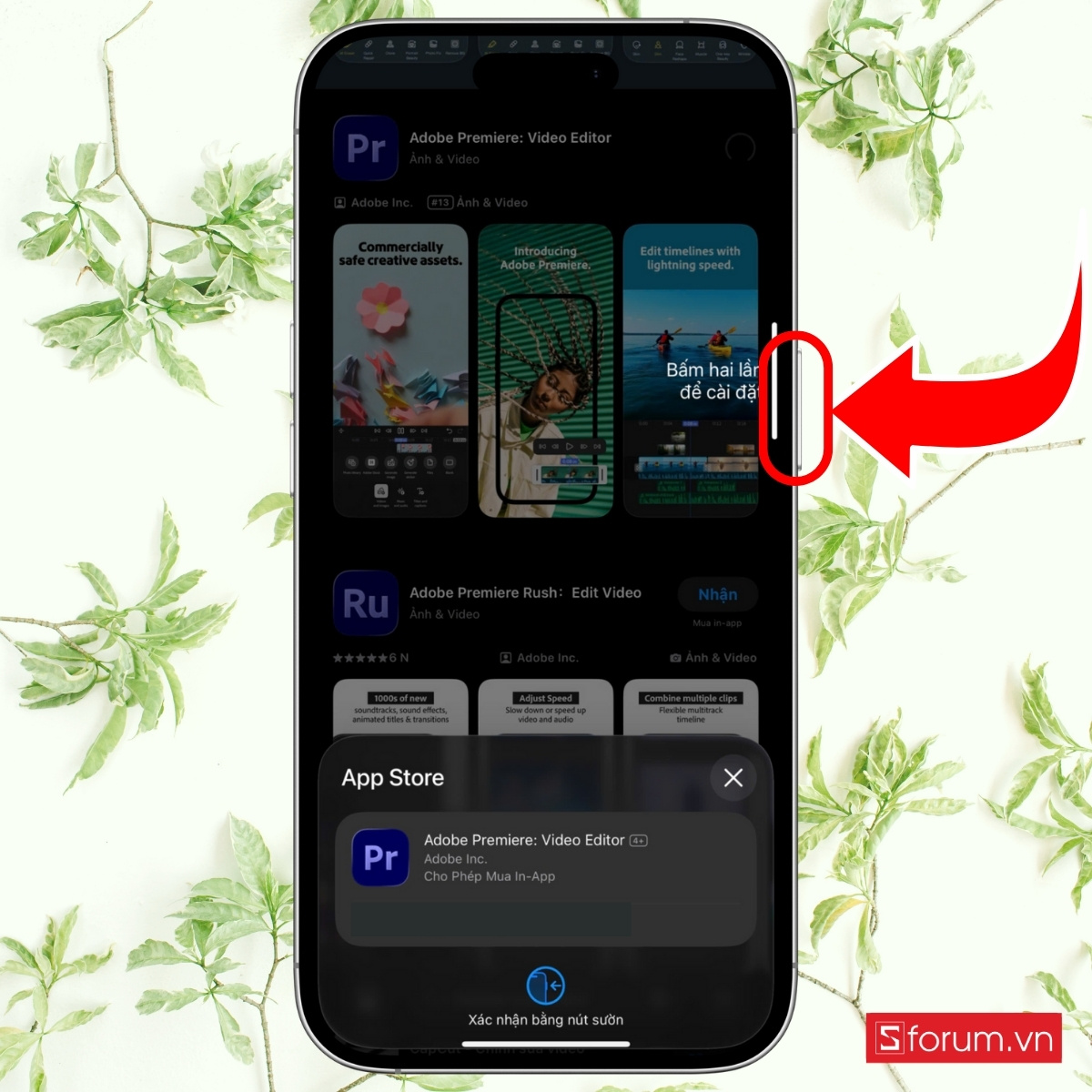 Hướng dẫn tải app Adobe Premiere trên iPhone bước 4