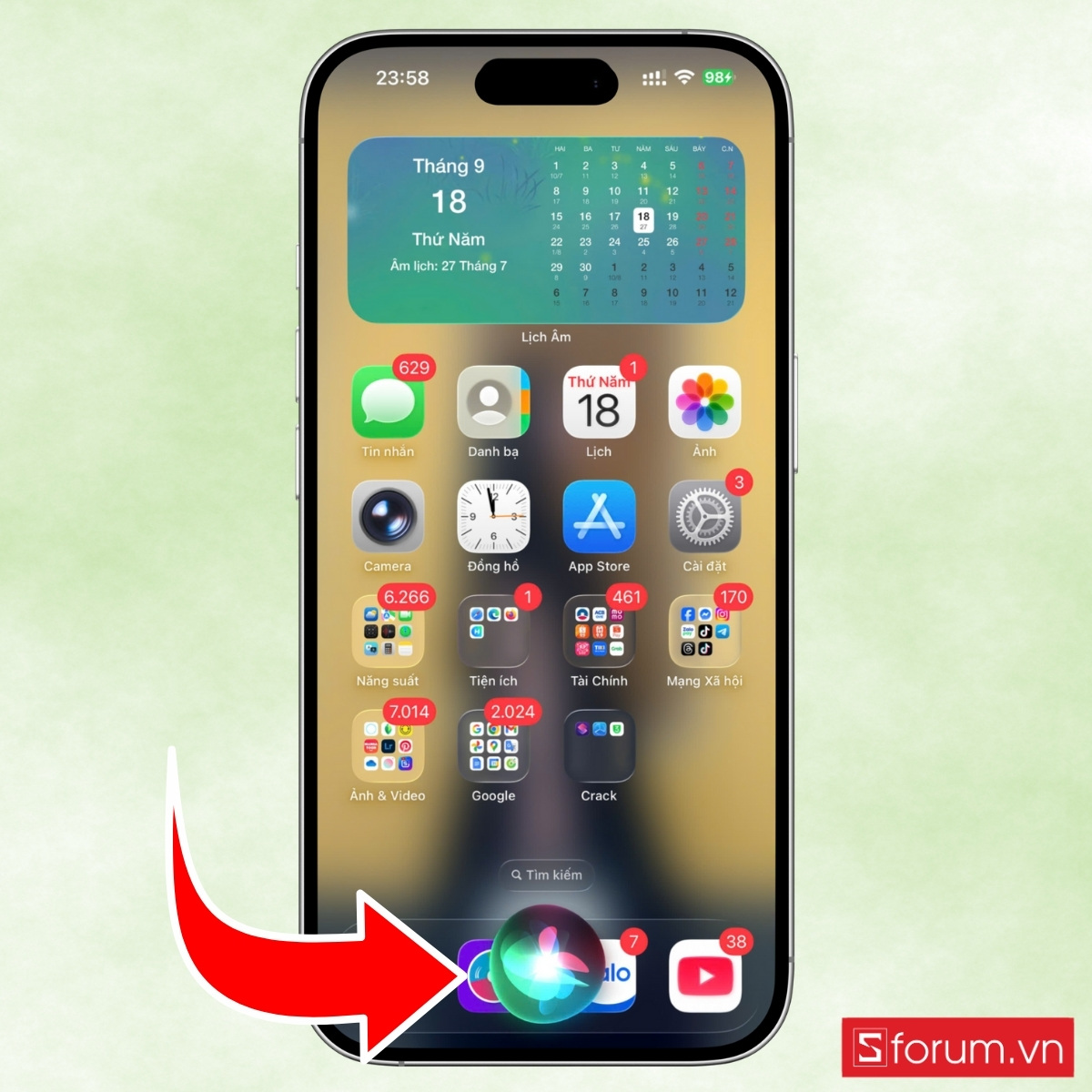 Kích hoạt Siri bằng khẩu lệnh “Hey Siri” để điều khiển bằng giọng nói bước 4