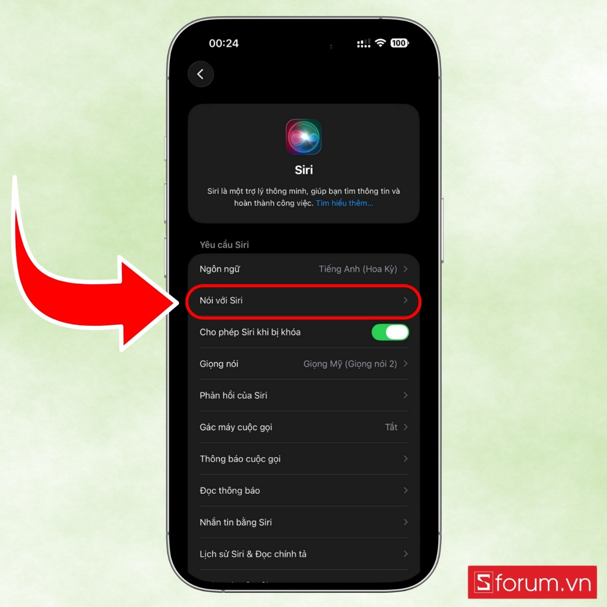 Hướng dẫn tắt Siri trên iPhone 17 nếu không có nhu cầu sử dụng bước 2