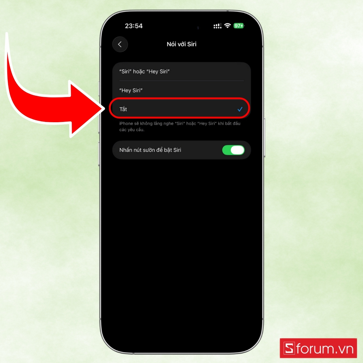 Hướng dẫn tắt Siri trên iPhone 17 nếu không có nhu cầu sử dụng bước 3