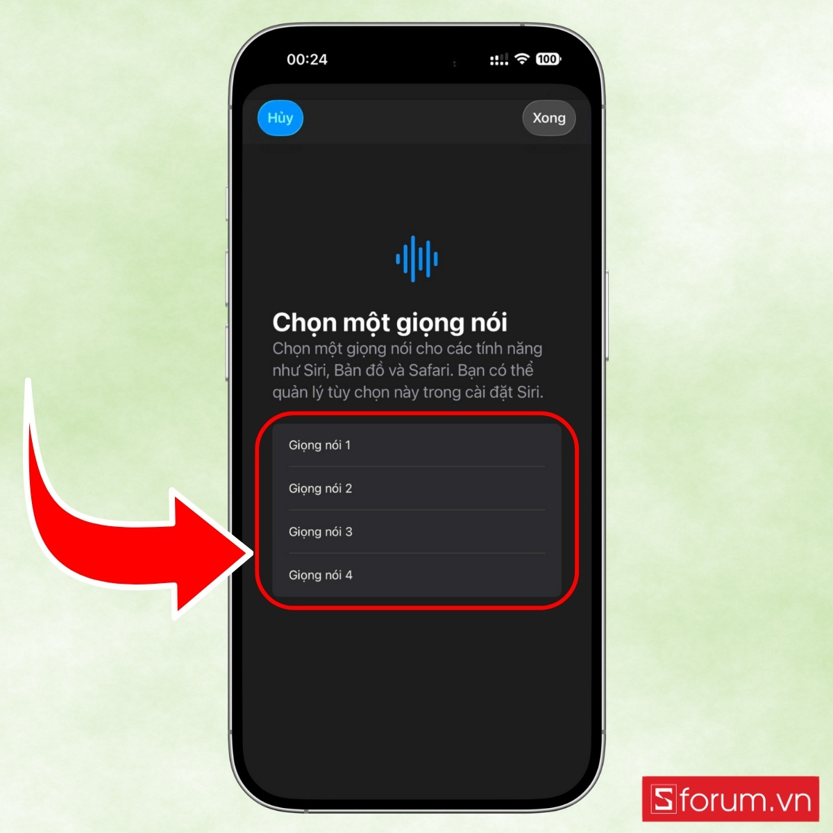 Cách bật siri trên iPhone 17 bằng giọng nói “Hey Siri” bước 4