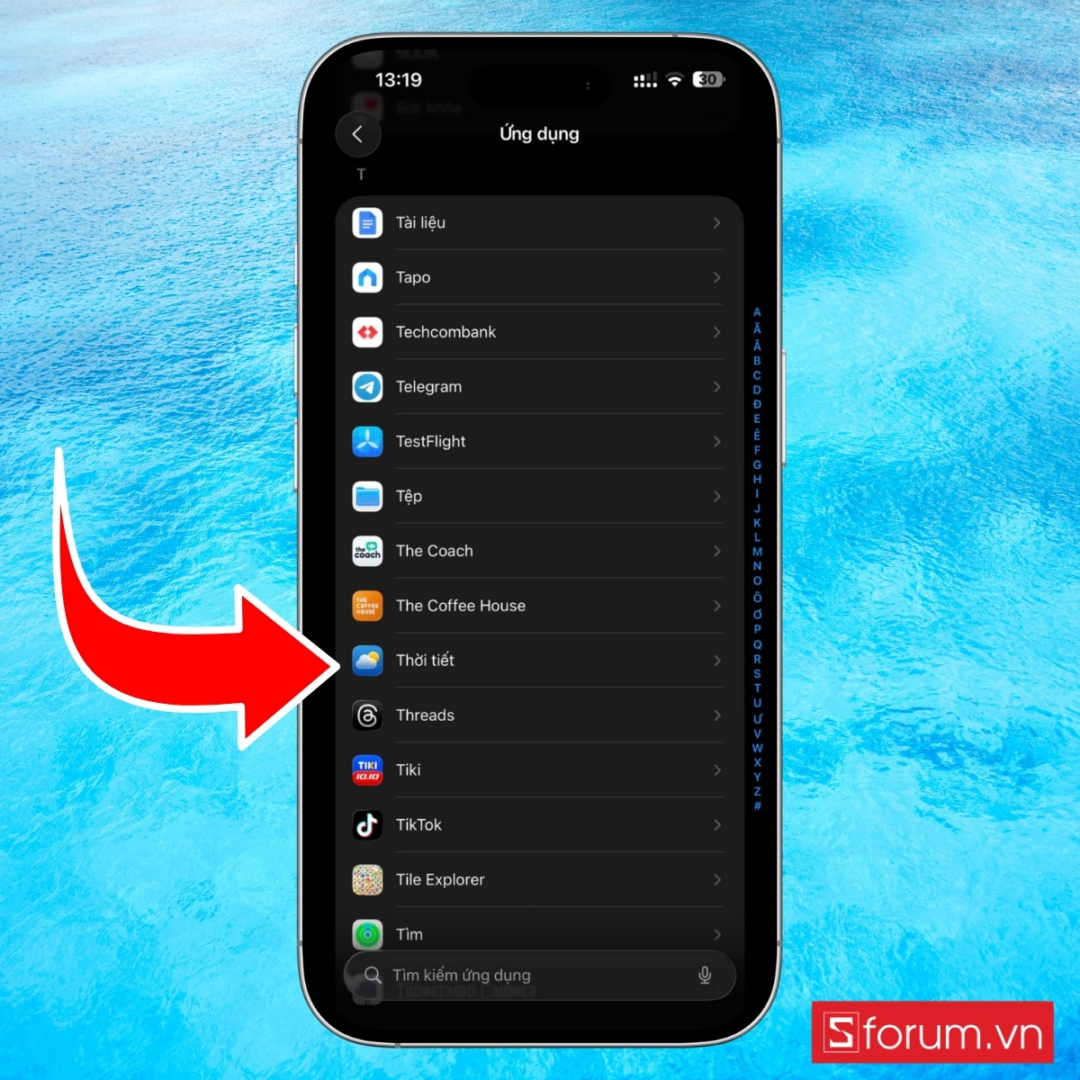 Cách bật vị trí cho ứng dụng thời tiết trên iPhone đơn giản