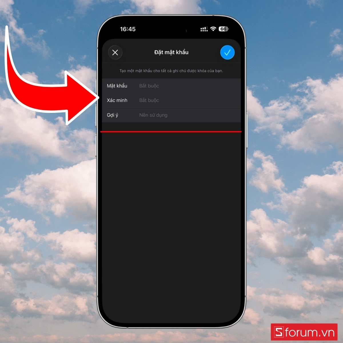 Cách khóa ghi chú trên iPhone an toàn bằng mật mã thiết bị - bước 4
