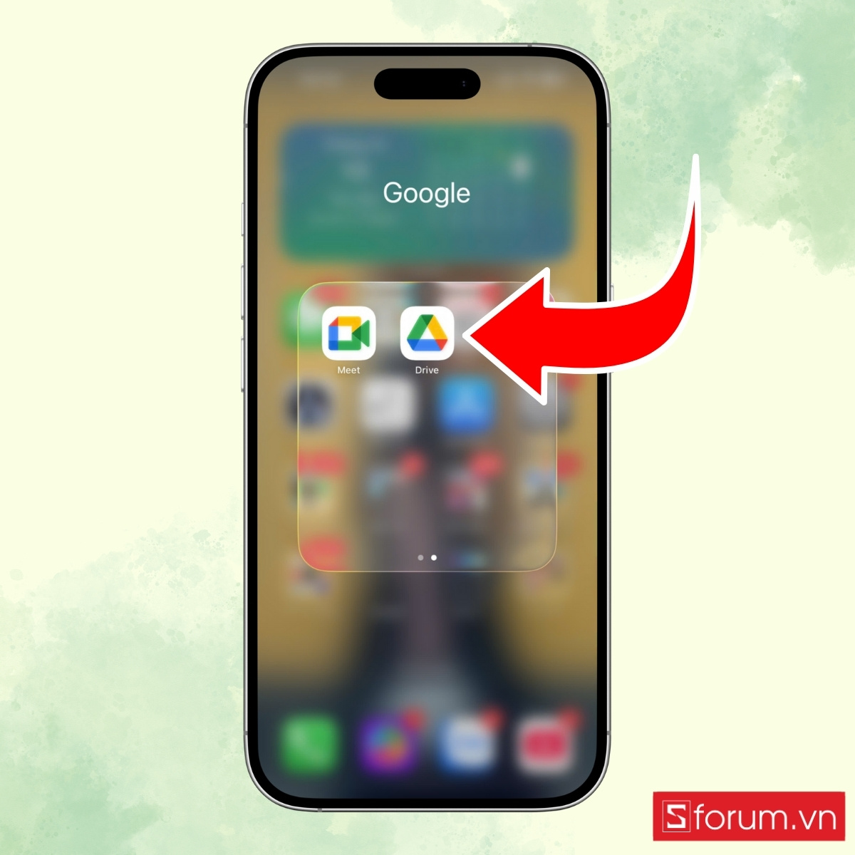 Mở Google Drive trên iPhone