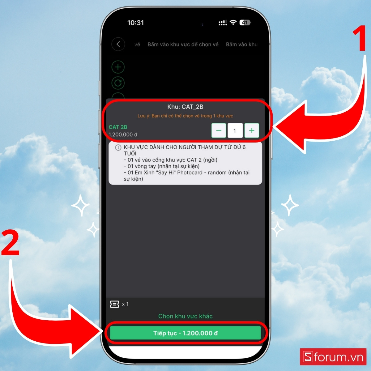 Cách săn vé General sale mở bán rộng rãi Ticketbox bước 6