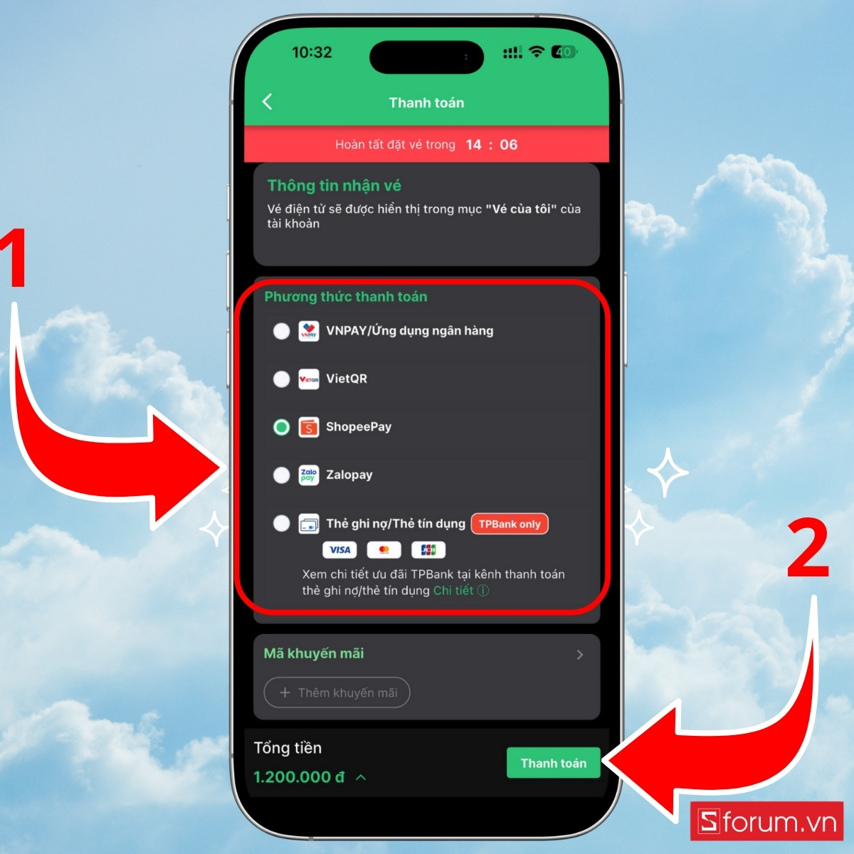 Cách săn vé General sale mở bán rộng rãi Ticketbox bước 8